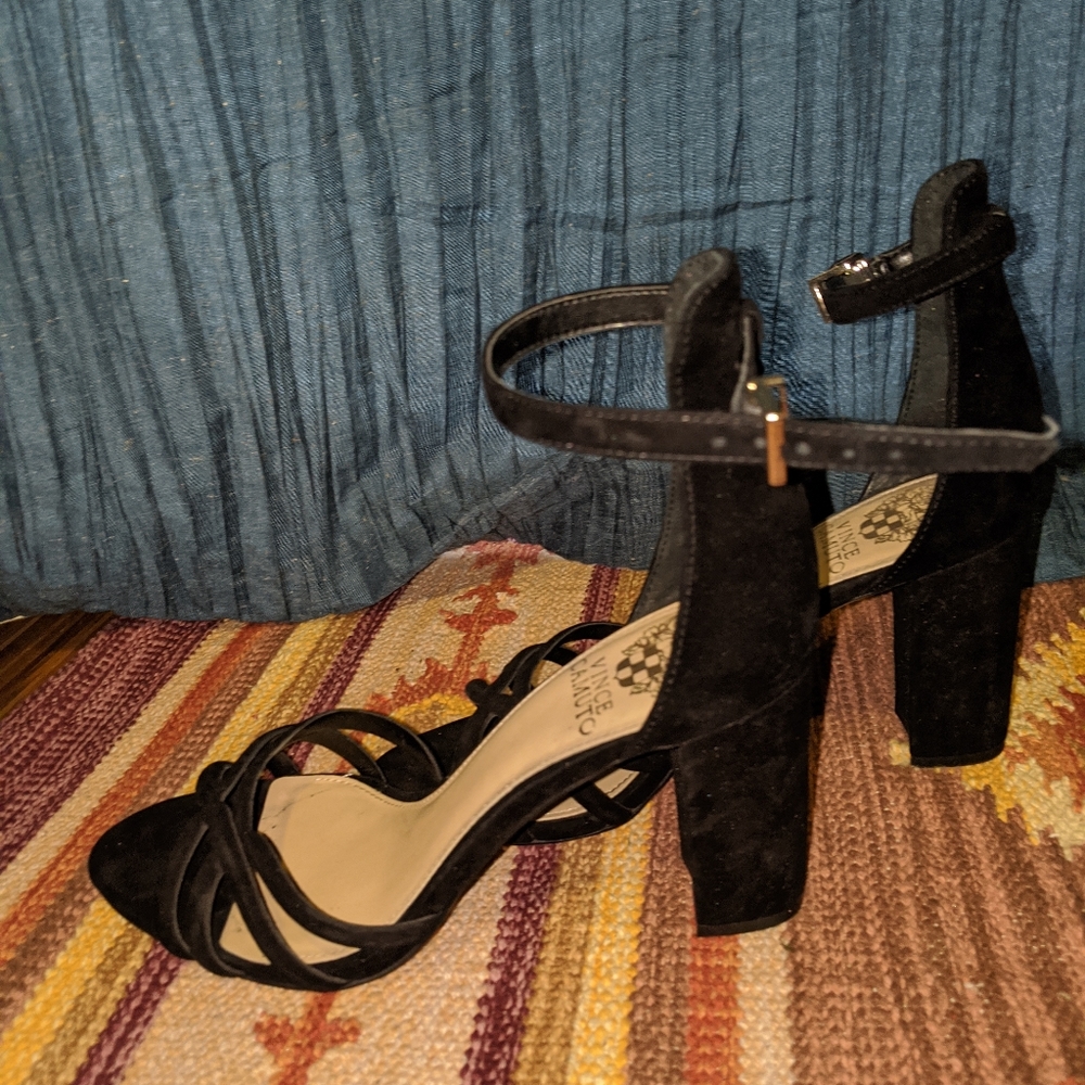 Strappy black sandals